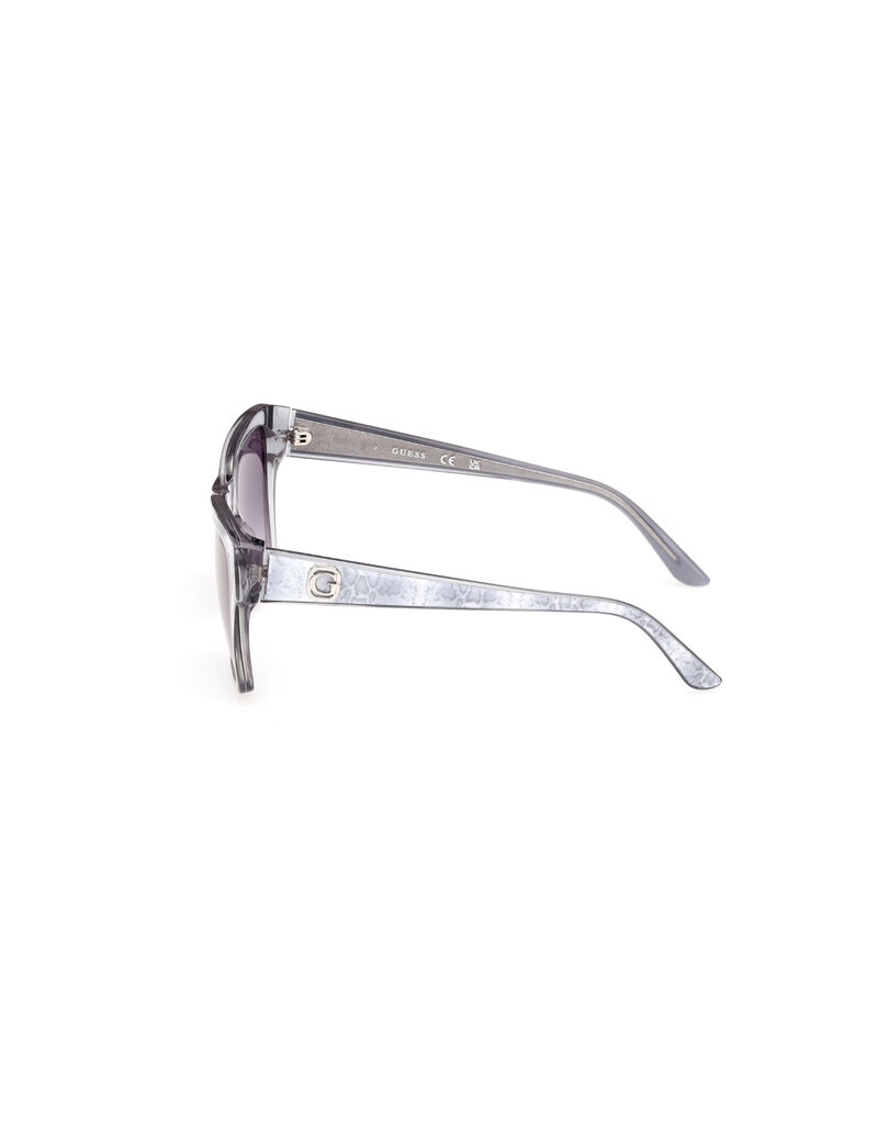 Square gradient grey smoke sunglasses