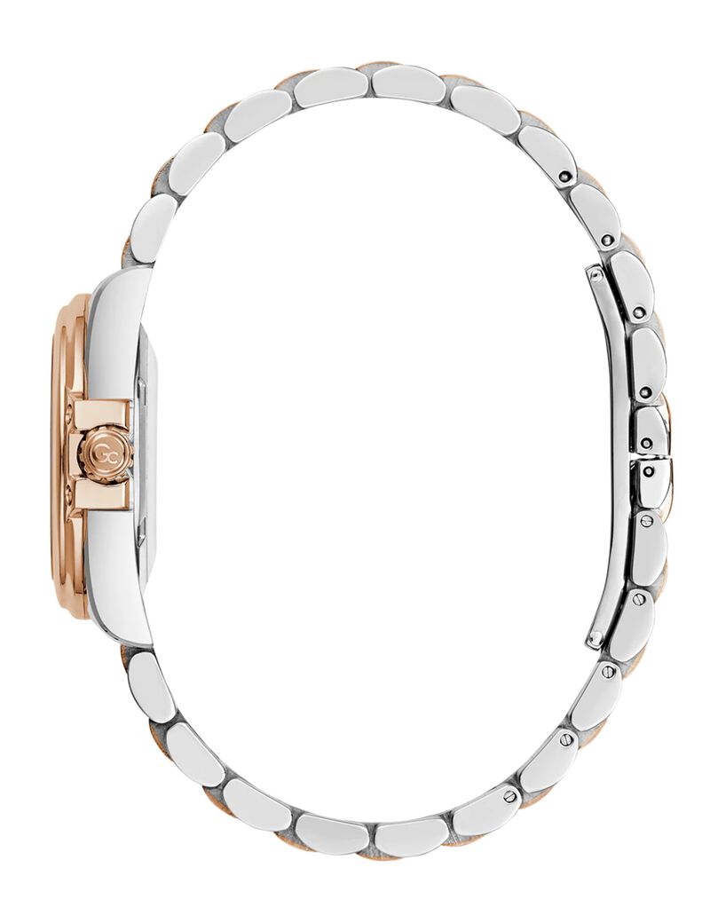 Gc Sportchic Women S 763 Mvmt White Dail 10 Amt Silver Rose Gold Stainless Steel Brct