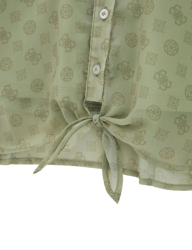 Chiffon bow shirt
