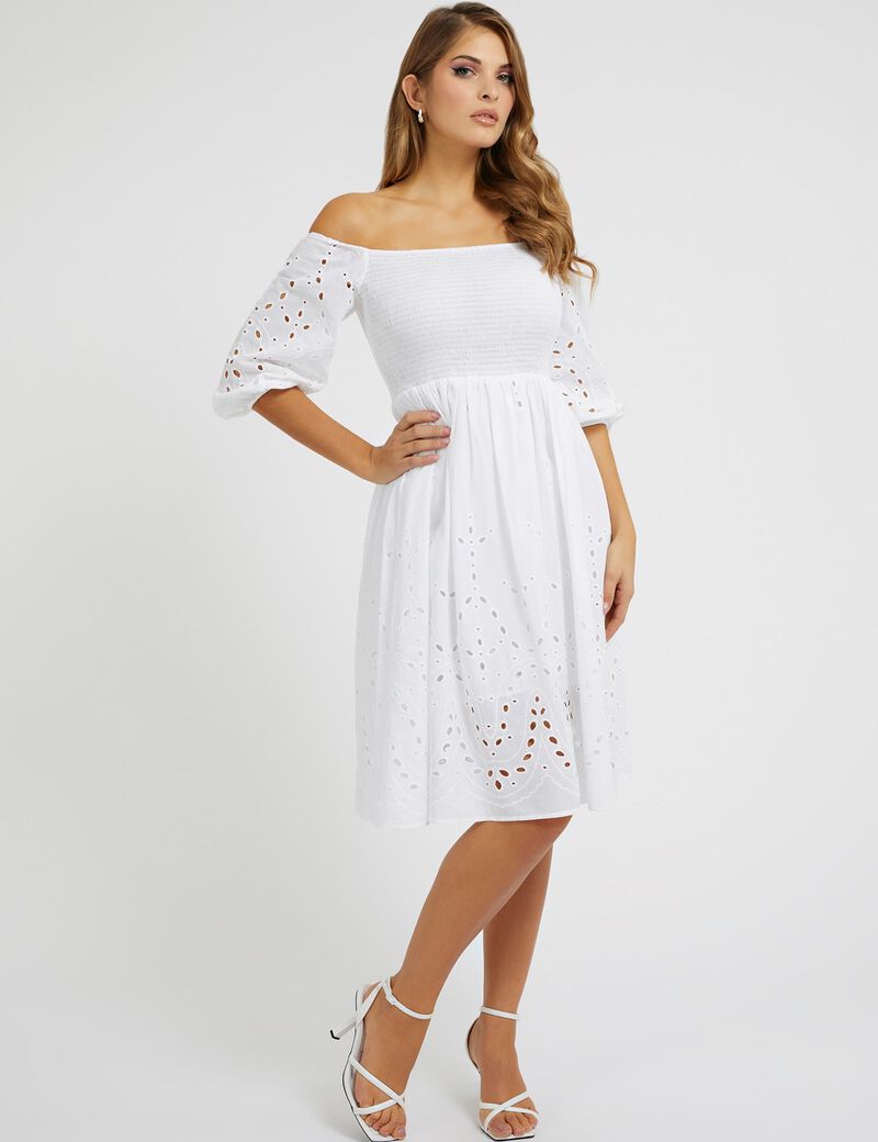 Off shoulder midi dress