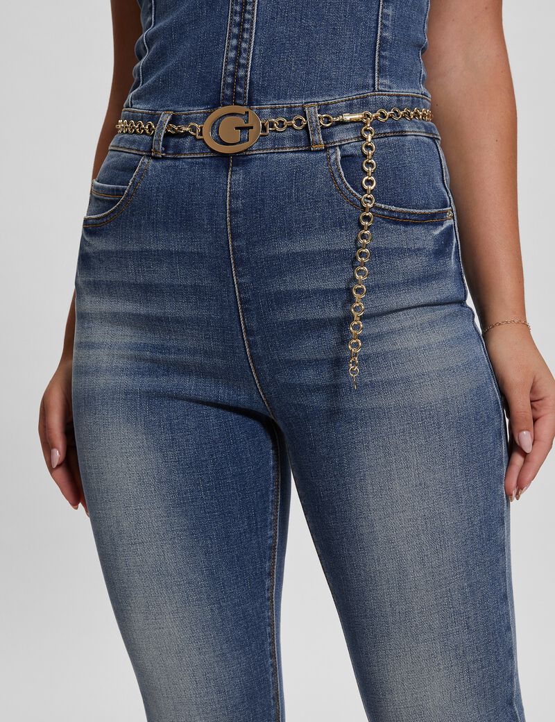 Skinny Denim Jumpsuit