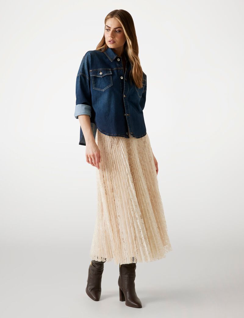 Lace long skirt
