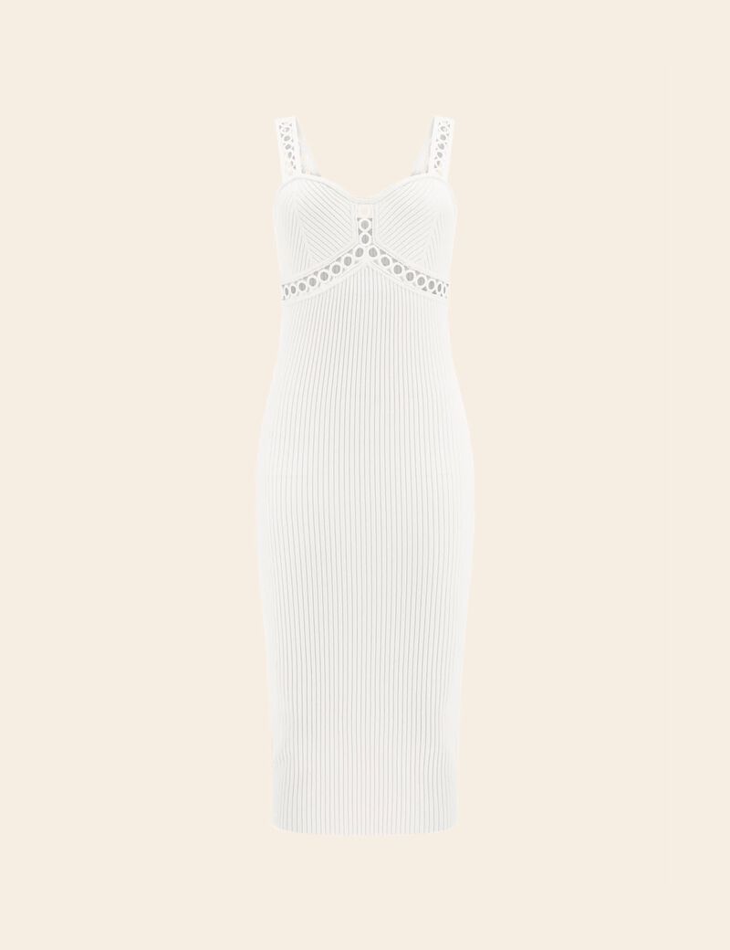 Marciano crochet tape bodycon mini dress