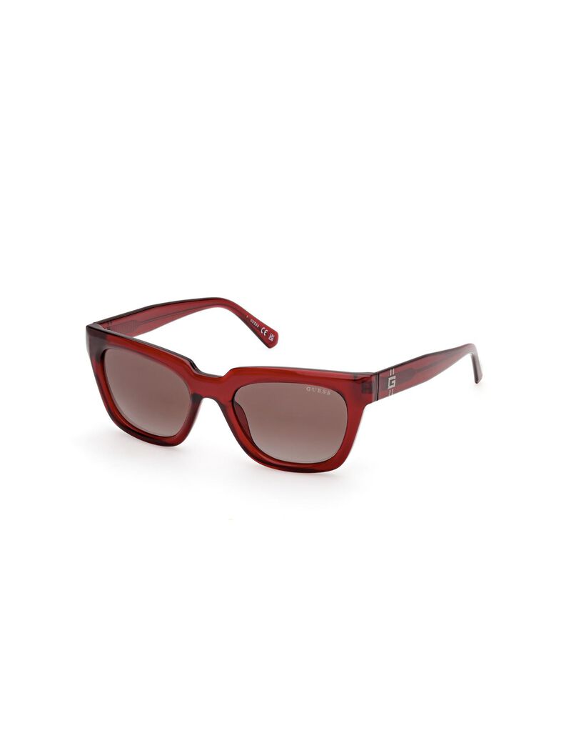 Square red gradient sunglasses