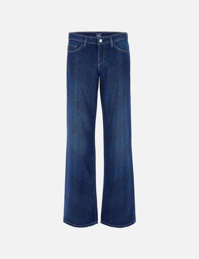 All-over logo regular jeans