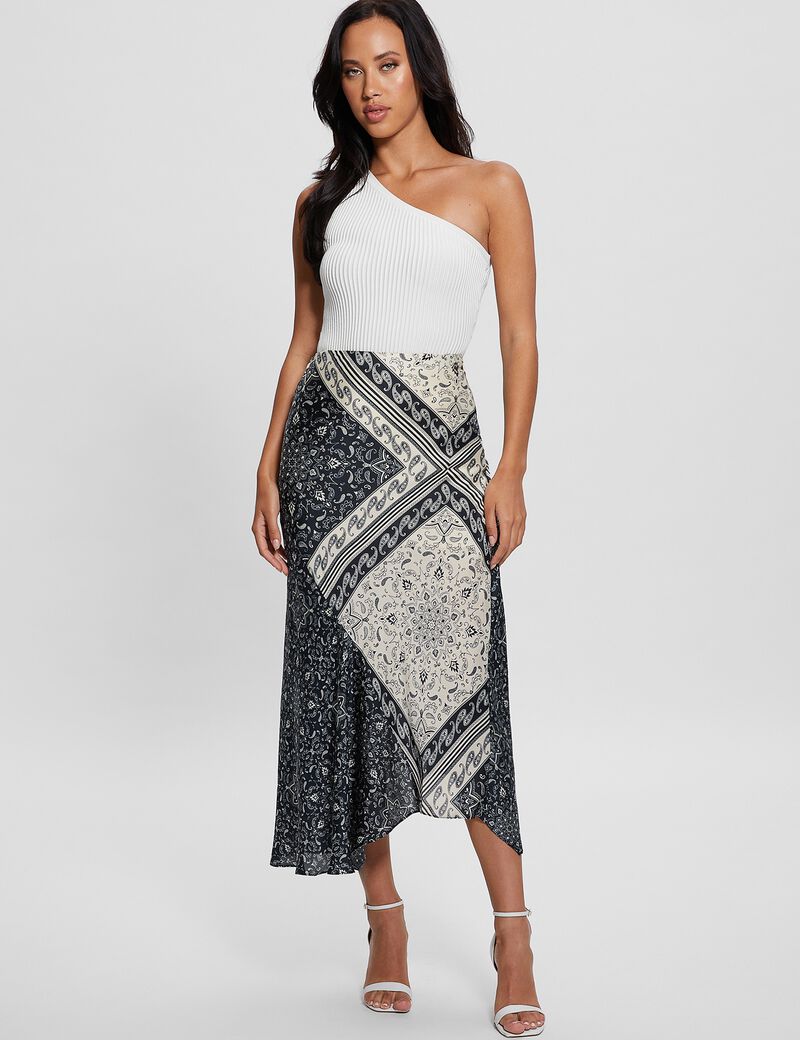 All Over Print Long Skirt