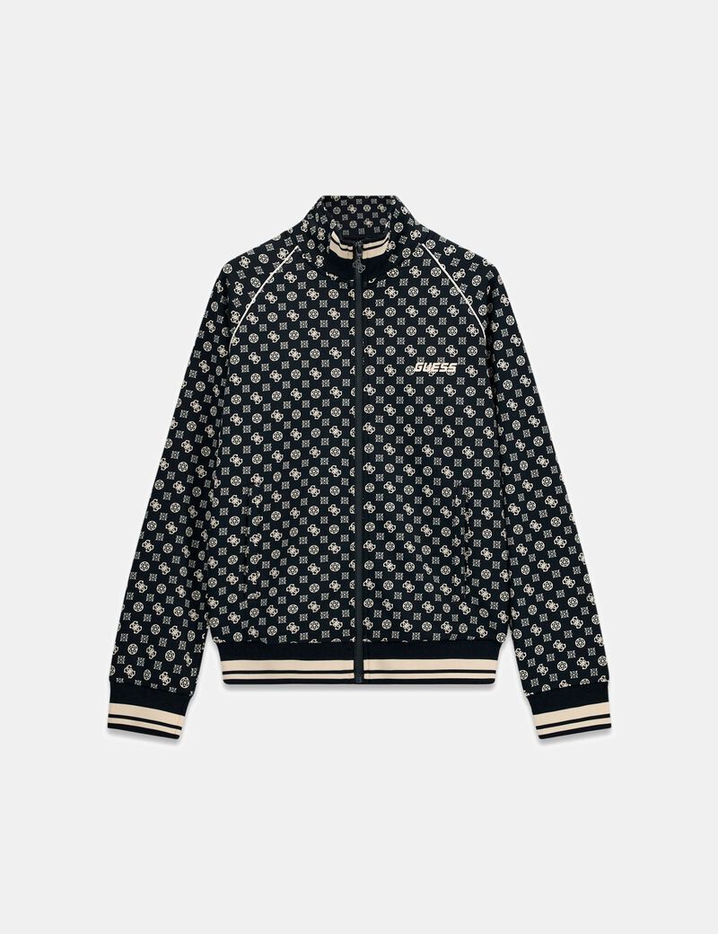 guess full zip scuba sweatshirt