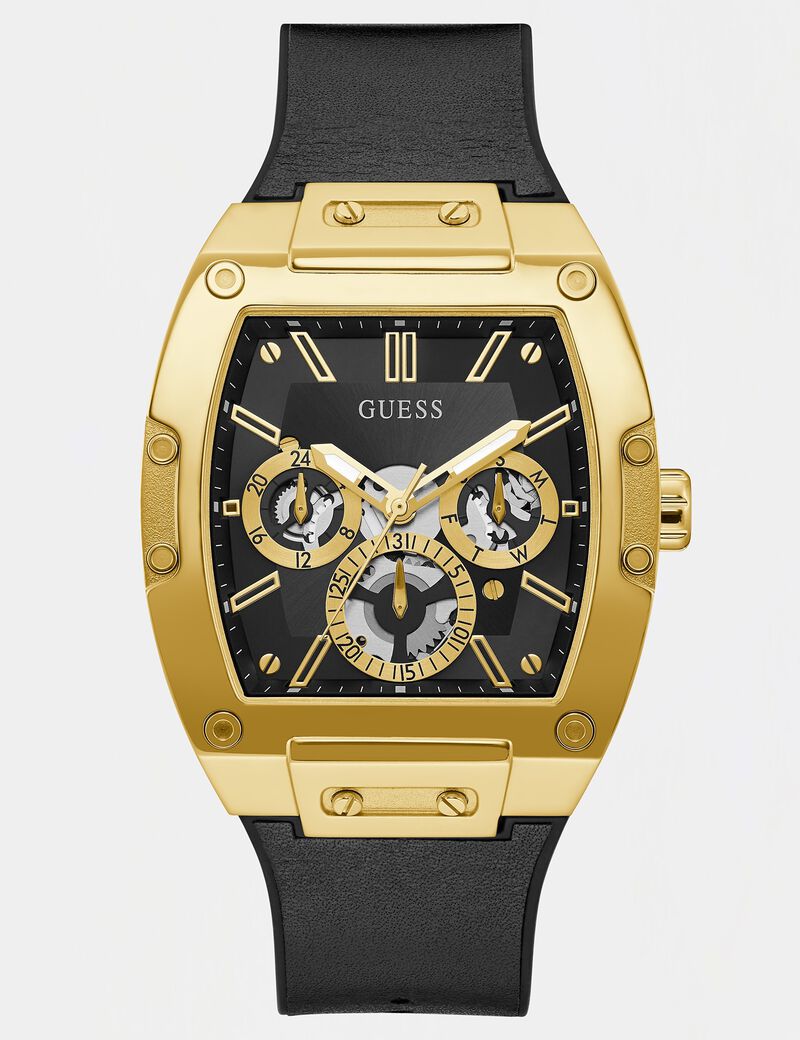 Multi-function genuine leather watch