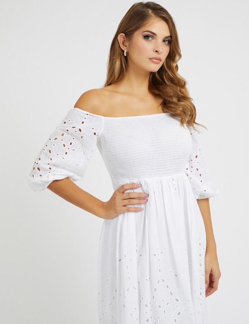 Off shoulder midi dress