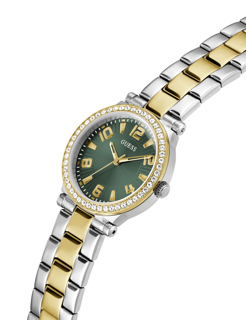 2-Tone Quartz Analog Stainless Steel Watch