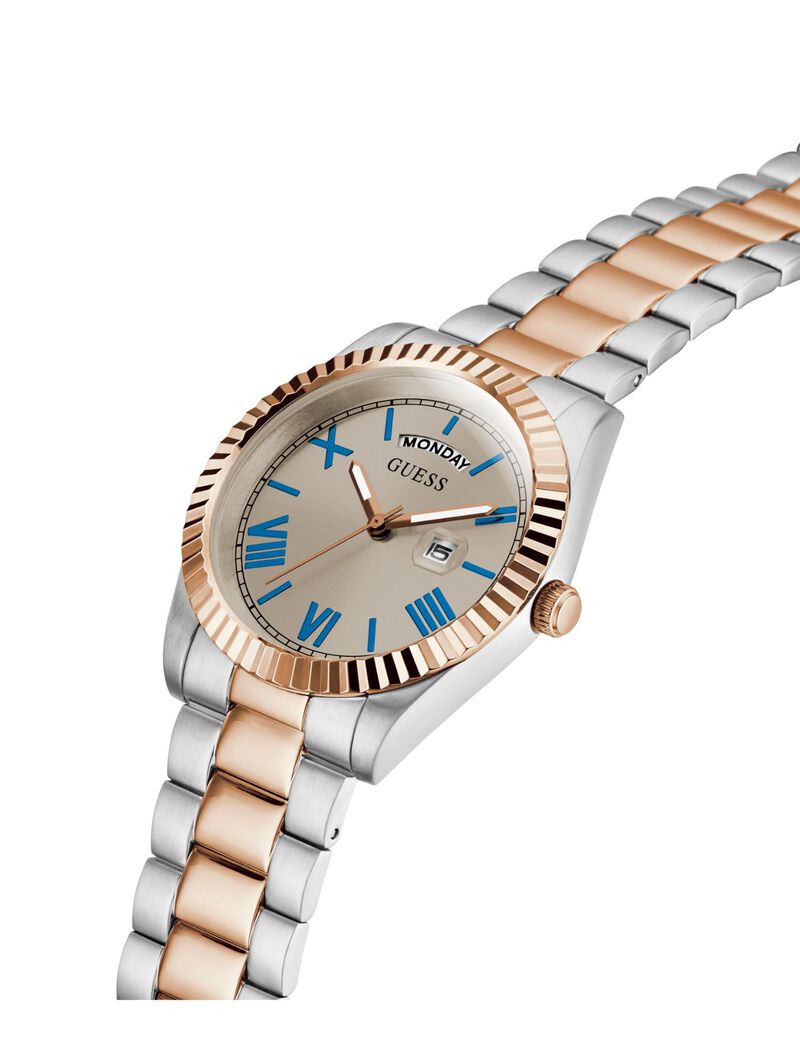 Mens 2-Tone Day/Date Watch