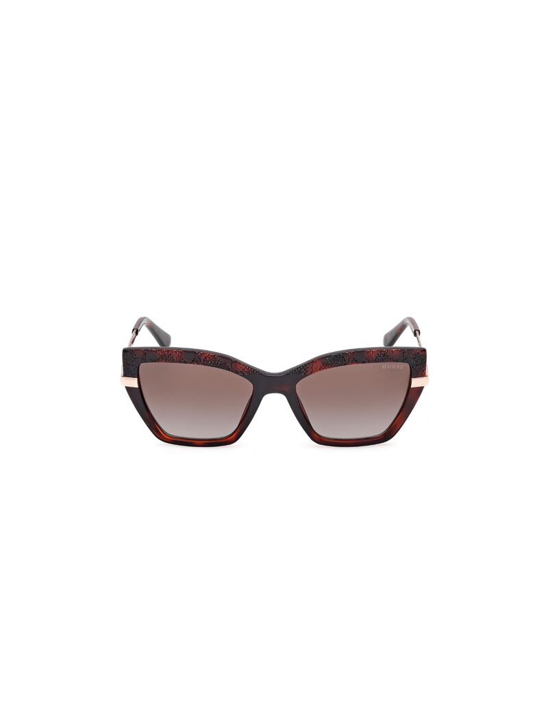 guess rectangle full rim sunglasses