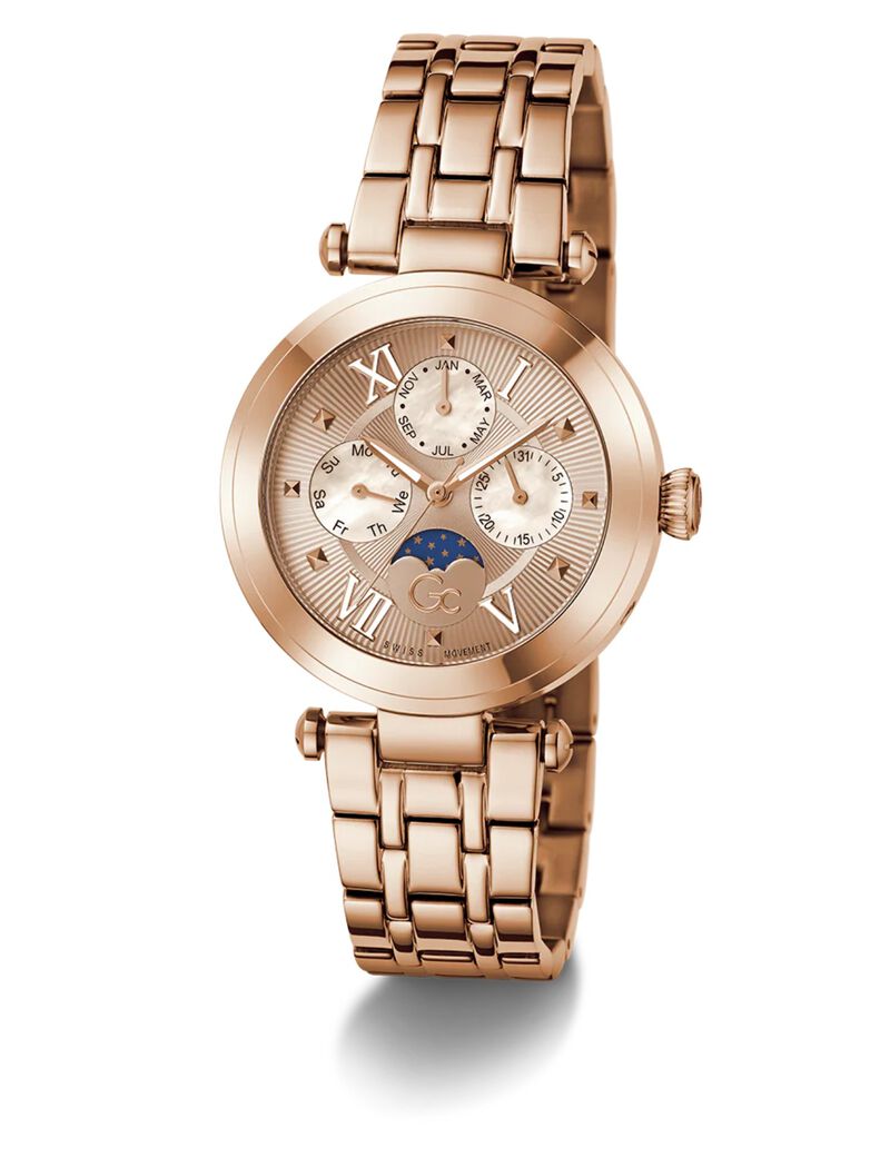 Gc TopChic rose gold metal watch