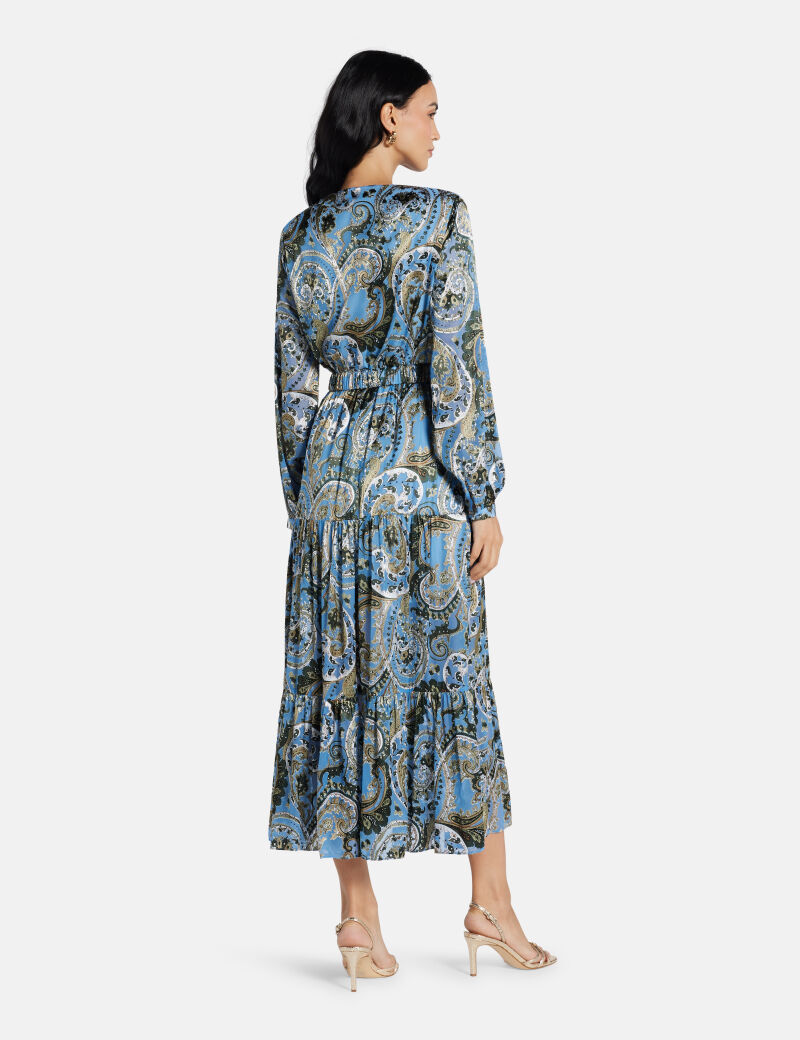 CLARISSE BELTED LONG DRESS