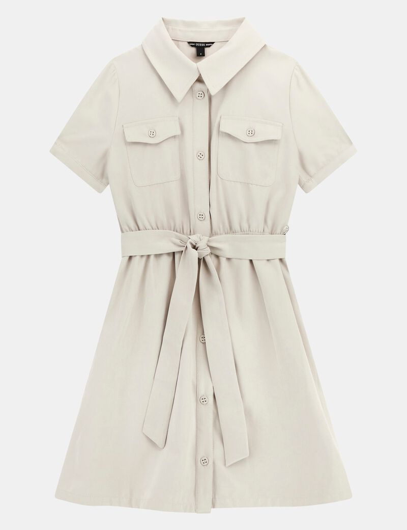 Poplin midi dress