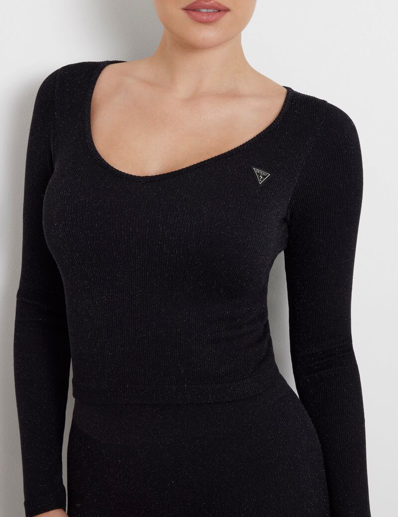 Lurex seamless top