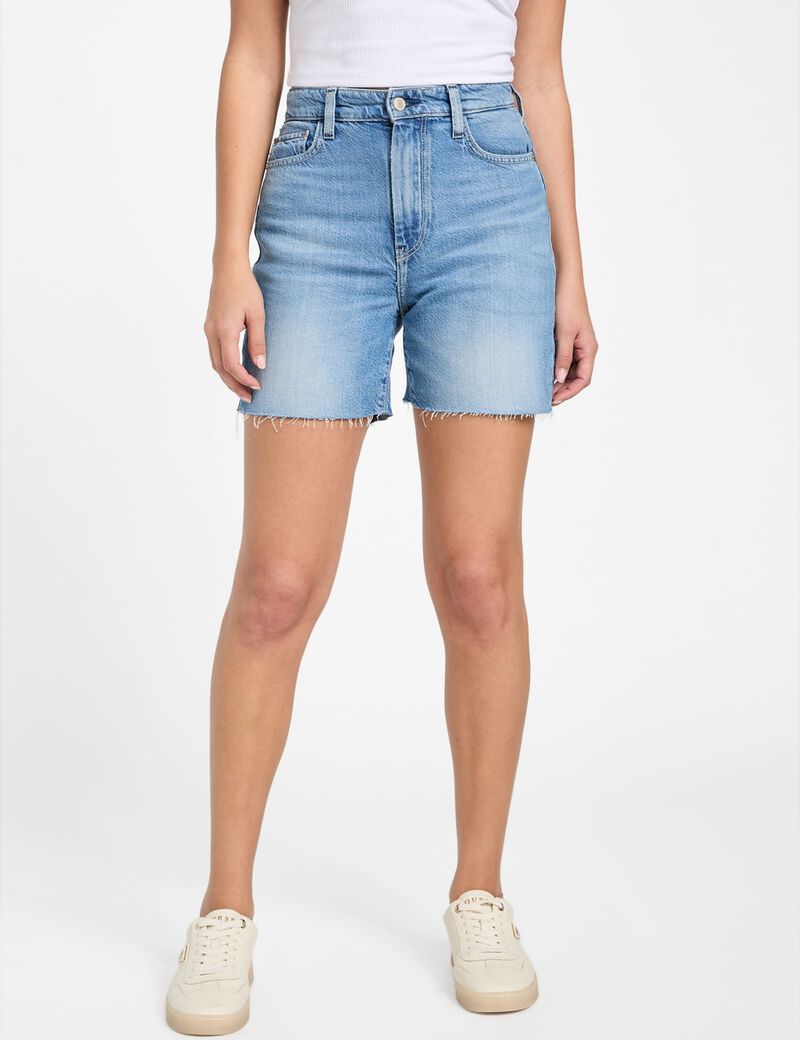 80S pedal denim shorts