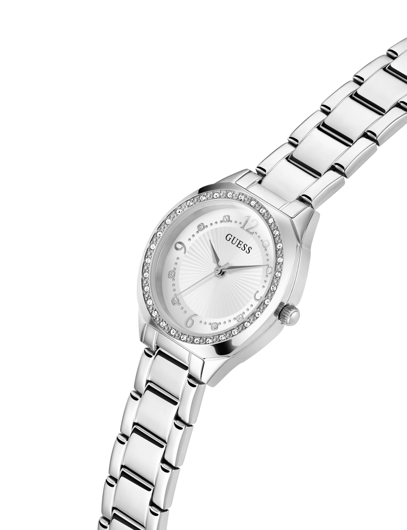 Ladies Silver Tone Analog Watch