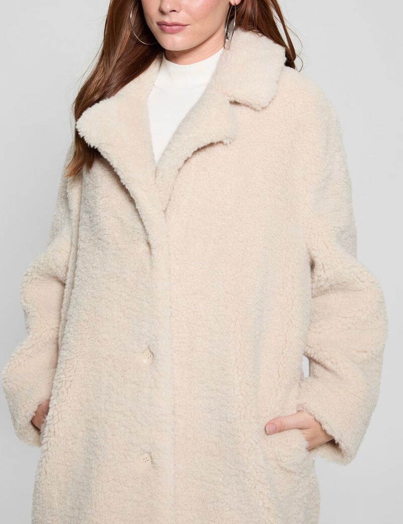 Faux fur coat
