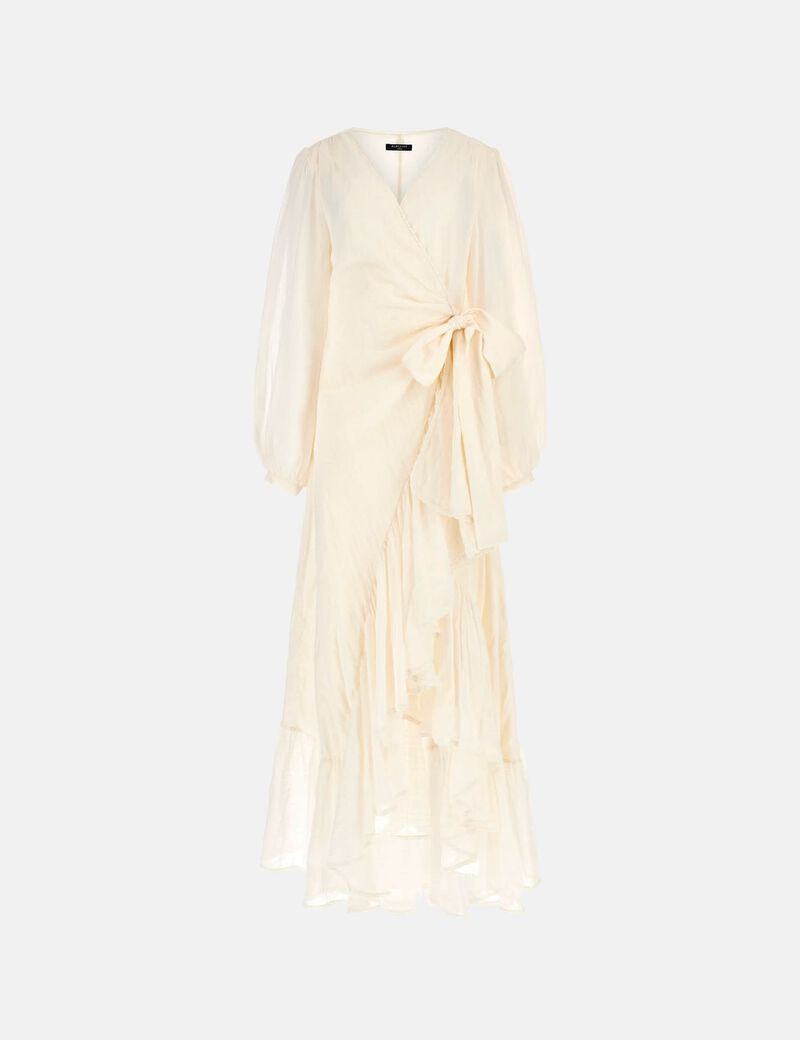 Marciano long fit-and-flare dress