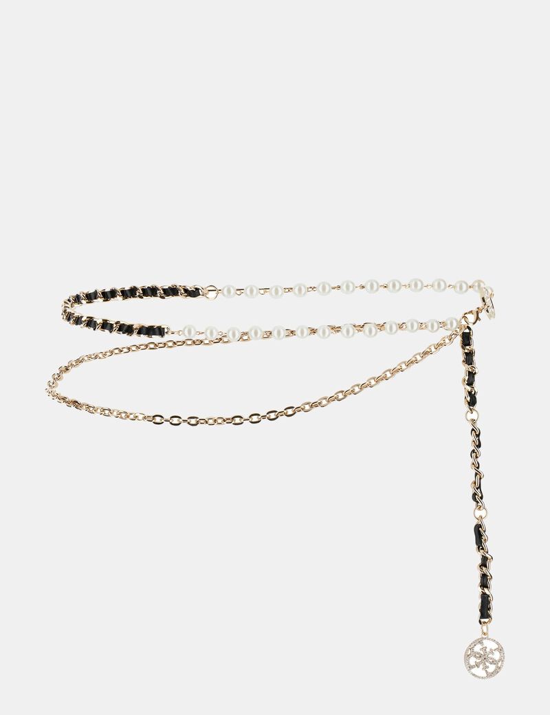 Chain and pearl belt