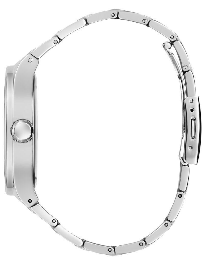 Stainless steel analogue watch