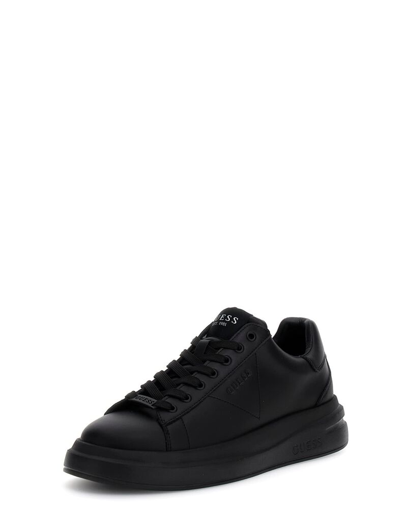 Elba leather-blend sneaker