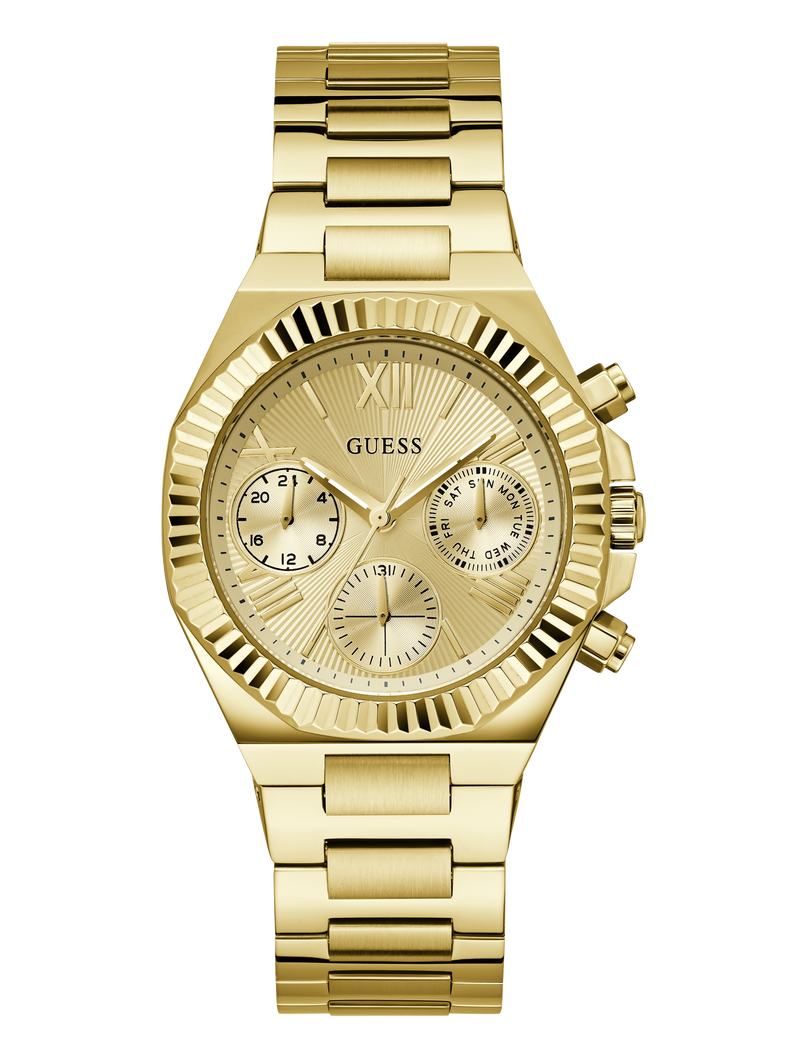 Ladies Gold Tone Multi-function Watch