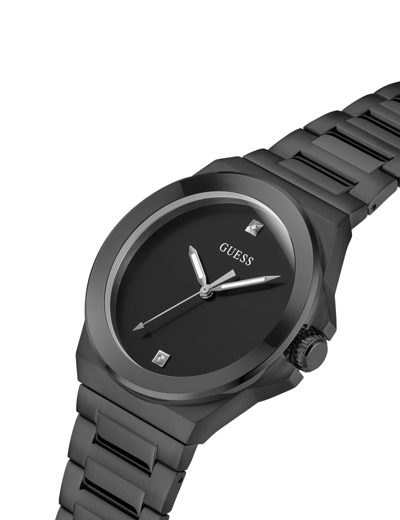 Mens Black Analog Watch