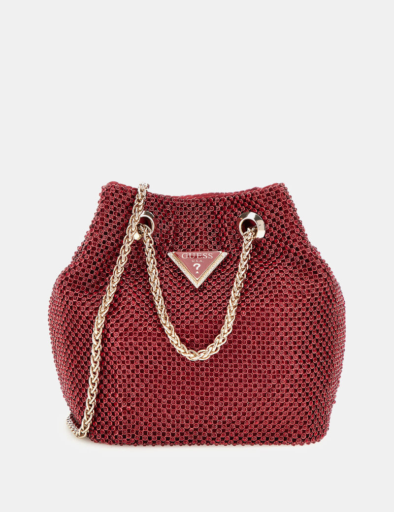 Zalina rhinestone mini bucket bag