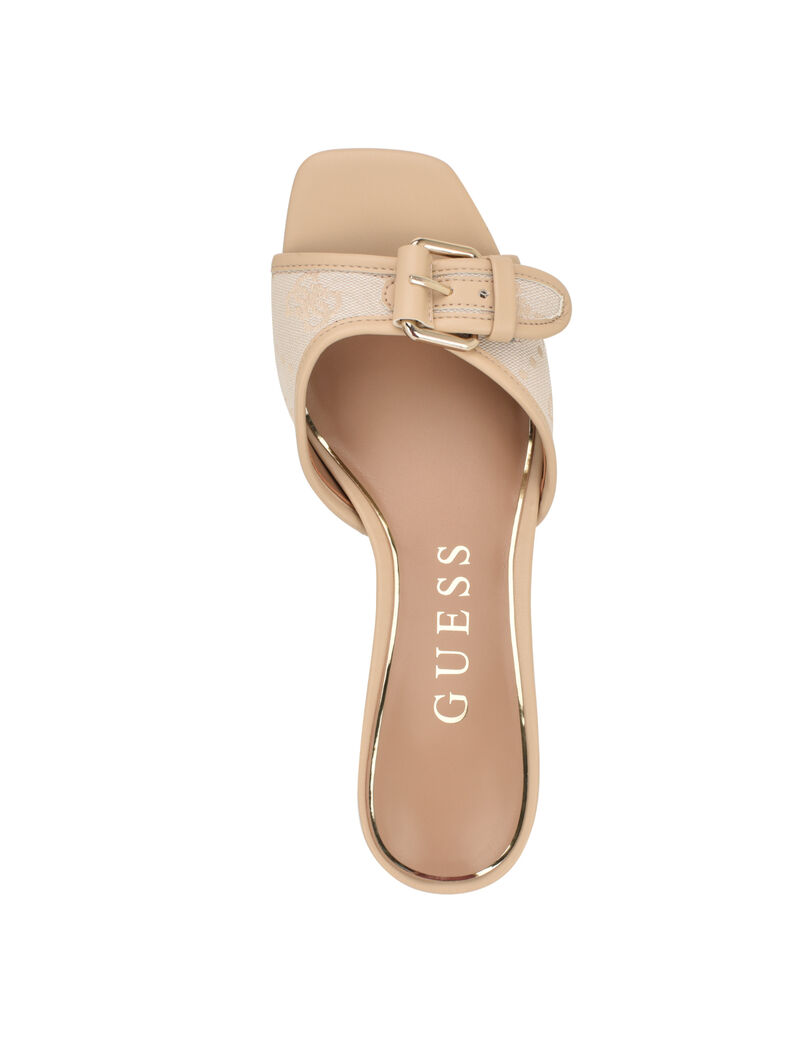 Dista Mid Heel Open Toe with Buckle Sandals 