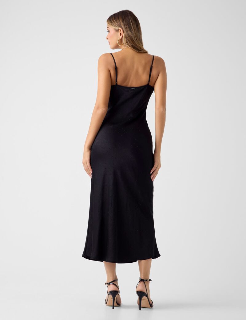 Rhinestones slip dress