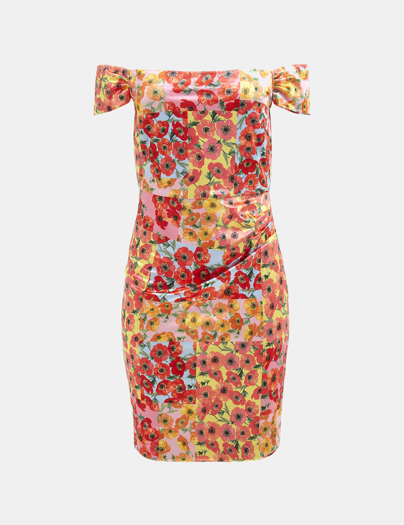 Floral print mini dress