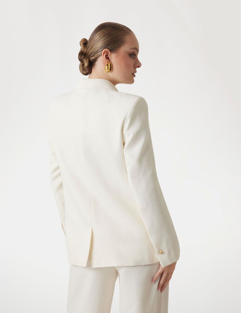 Marciano linen-blend blazer