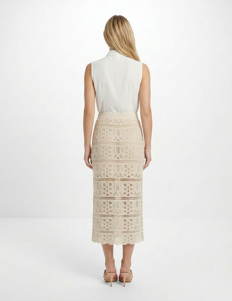 guess octavia long sweater skirt