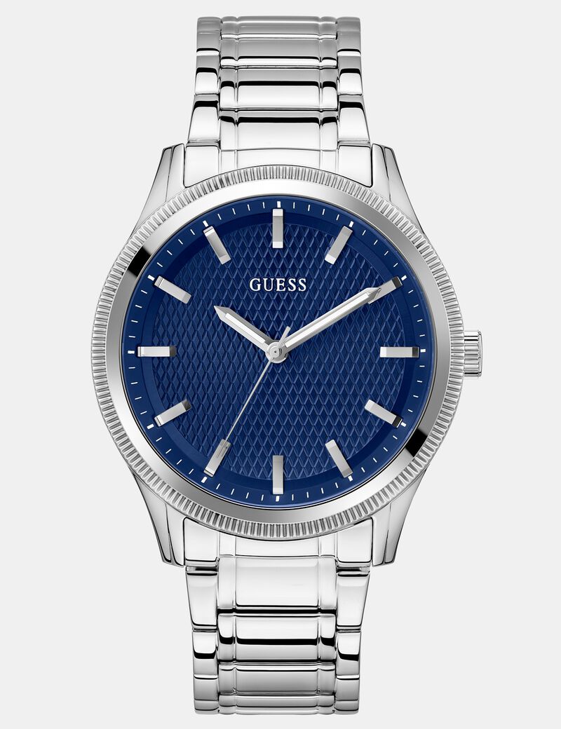 Stainless steel analogue watch