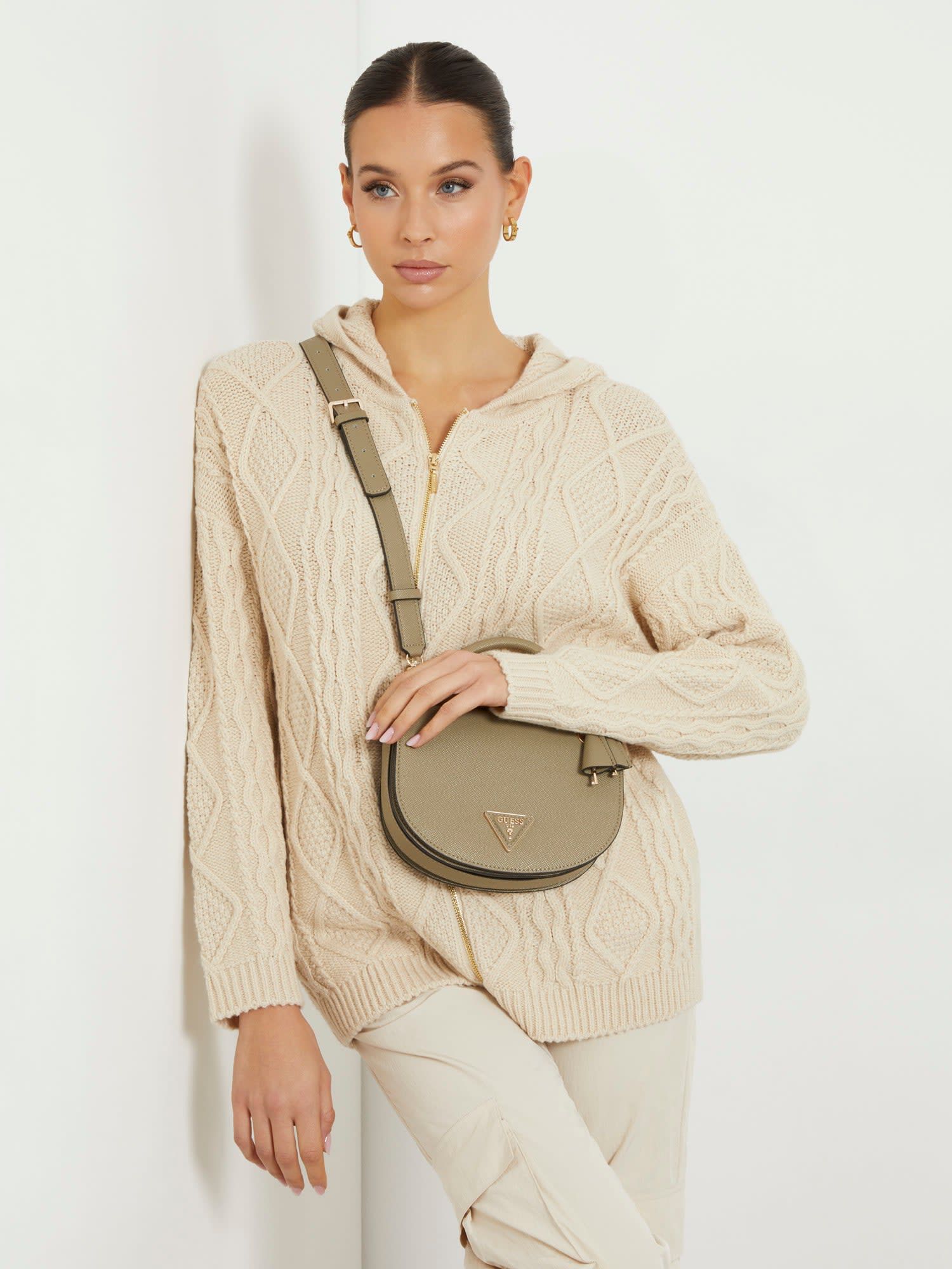 Guess saffiano mini cross body bag clearance