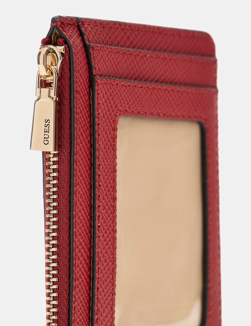 Laurel saffiano credit card holder