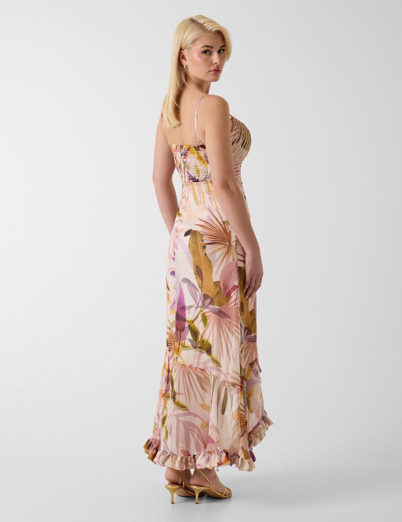 Volant long dress