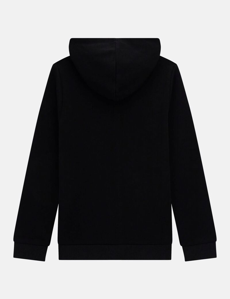 سويتشيرت هودي مع شعار بطبعة معدنية على شكل مثلث