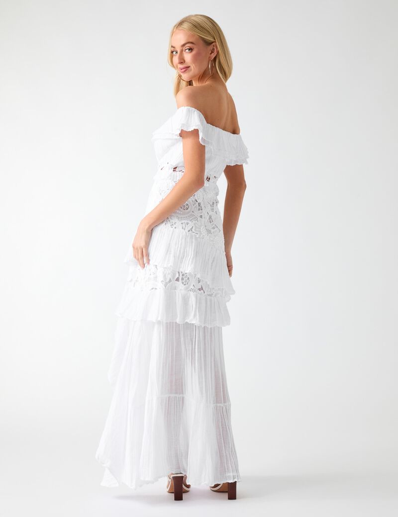 Off shoulder lace dress