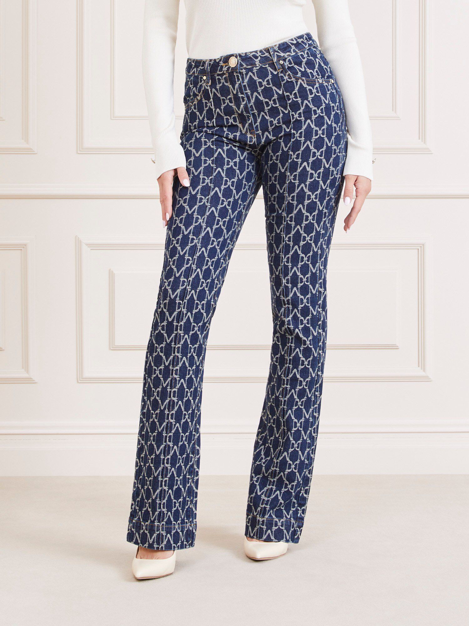 Shop GUESS Online Marciano logo denim pant