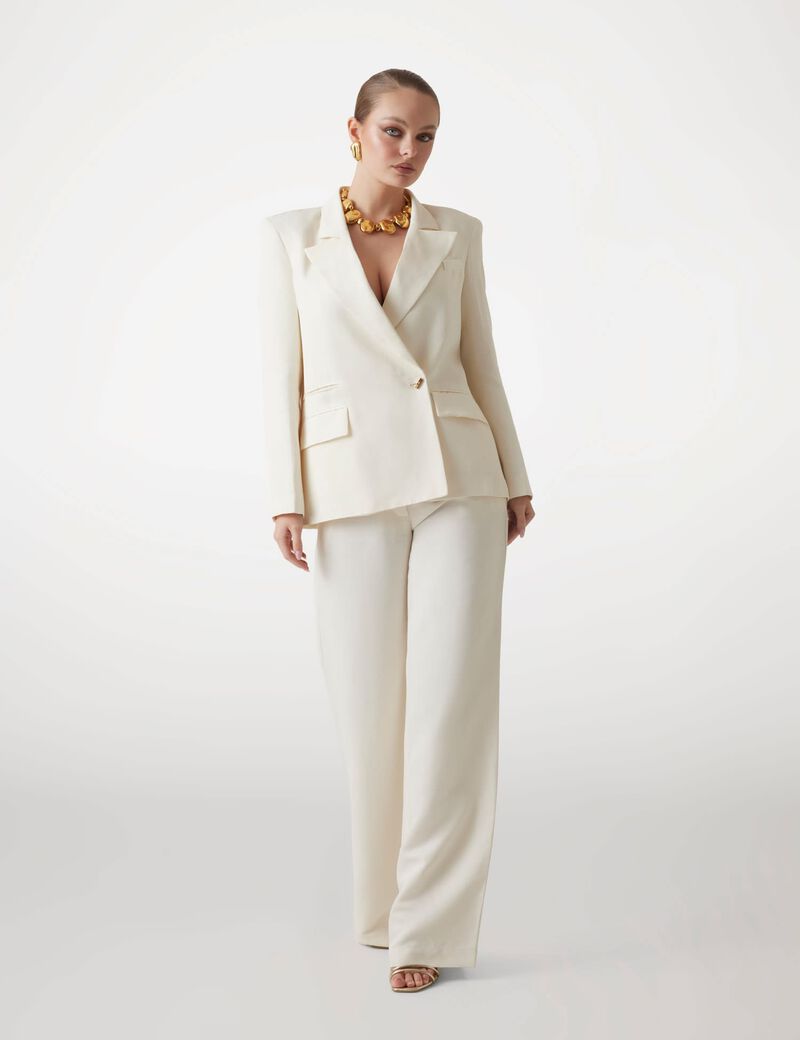 Marciano linen-blend blazer