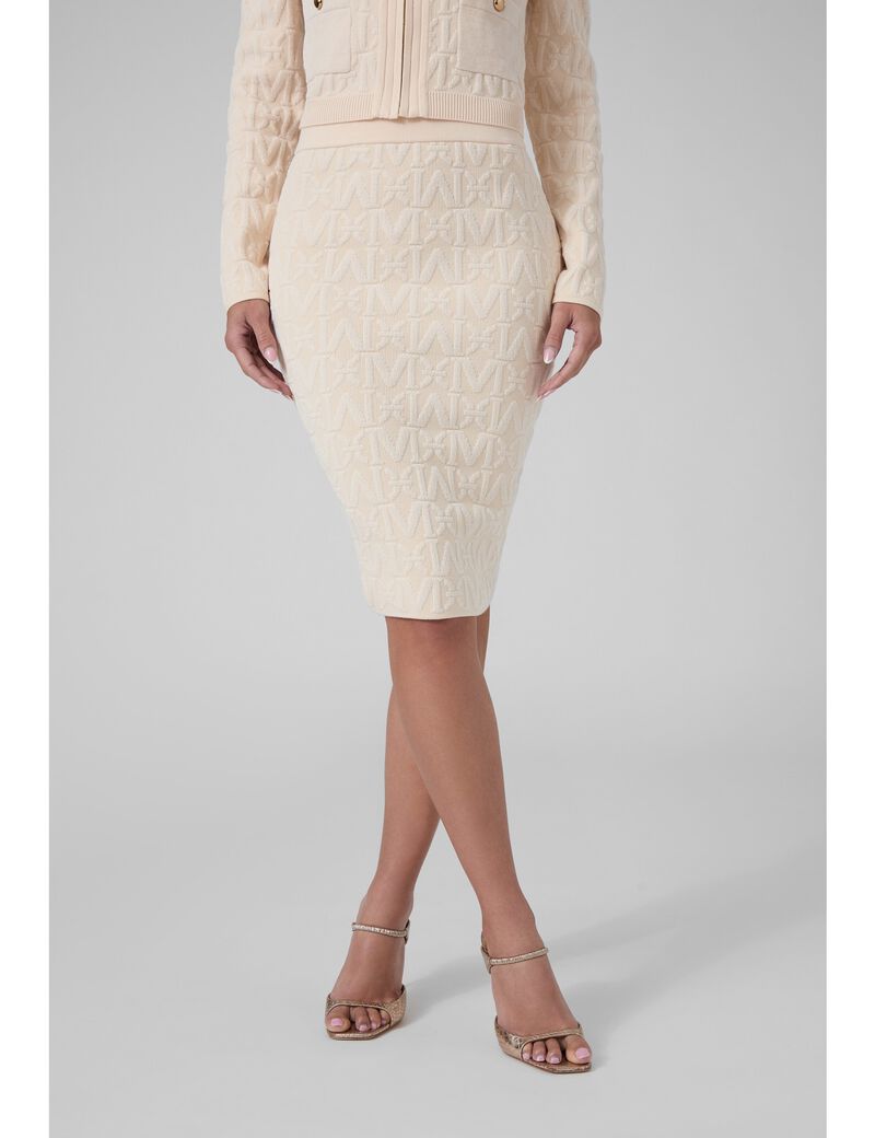 guess marciano monogram skirt