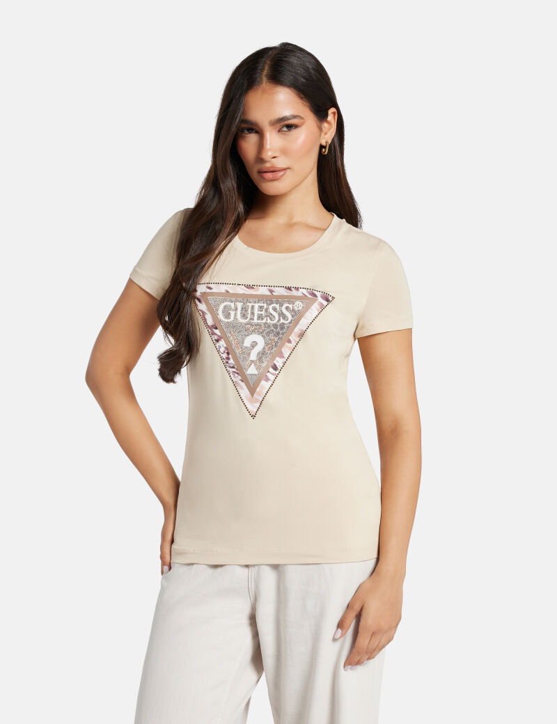 Animalier triangle logo T-shirt