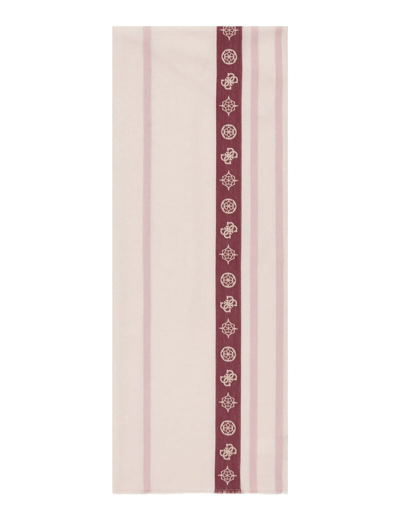 4G peony logo scarf