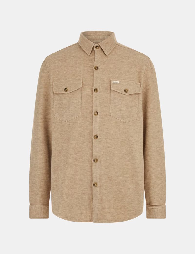 Wool blend shirt