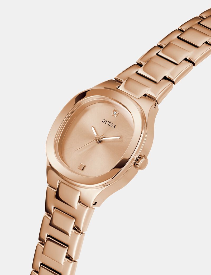 Stainless steel analogue watch