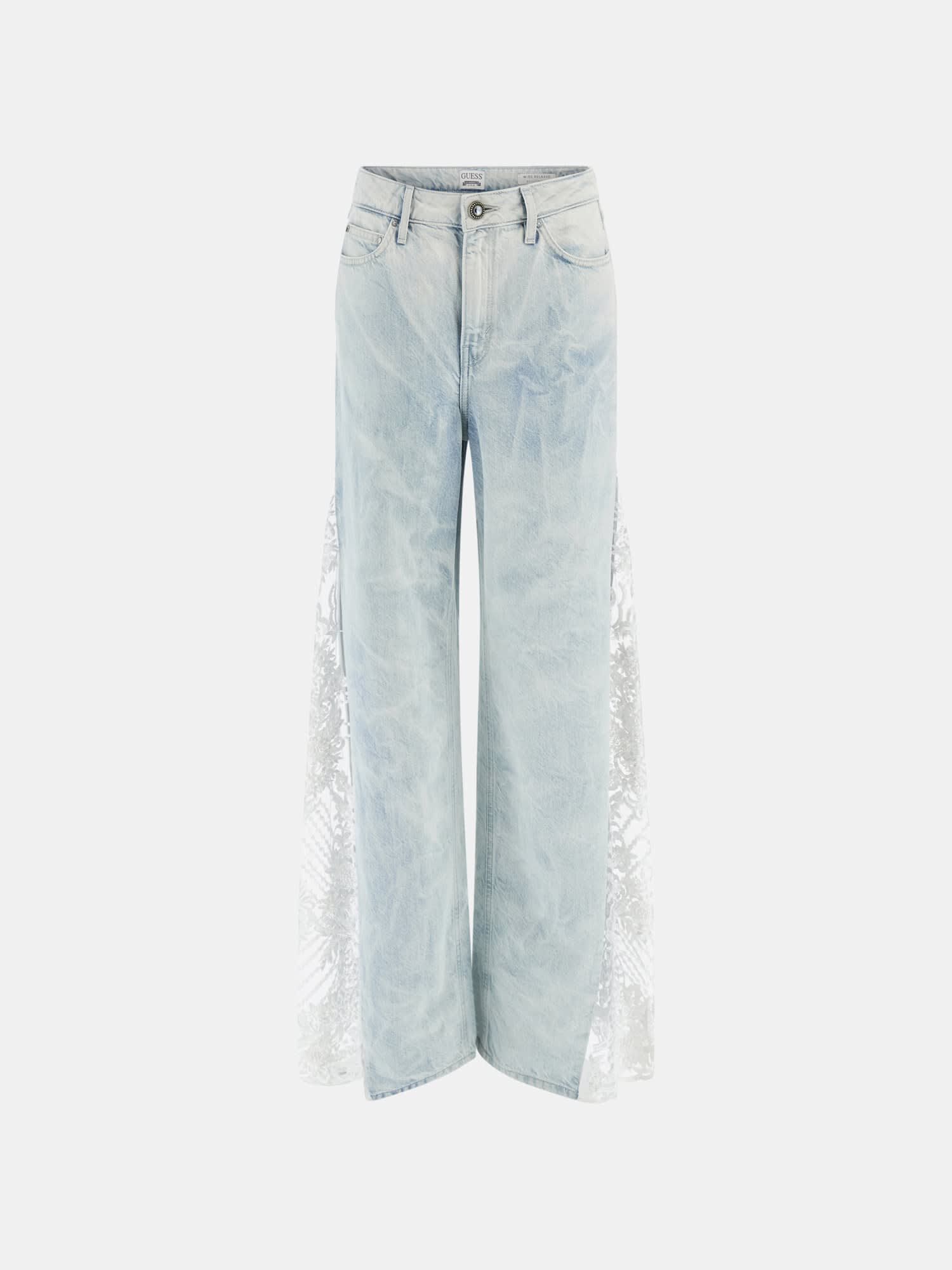 【MODERNIF】Part Washing Wide Denim Pants SALE】Washer Wide Denim Pants