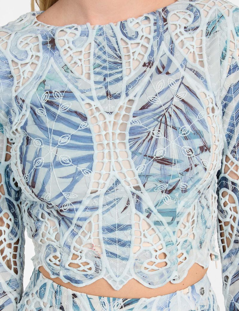 Lace crop top